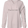 Womens Lightweight Wash Hooded Sweatshirt