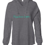 Womens Lightweight Wash Hooded Sweatshirt