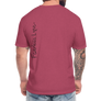 Fitted Cotton/Poly T-Shirt by Next Level - heather burgundy