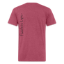 Fitted Cotton/Poly T-Shirt by Next Level - heather burgundy