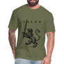 Fitted Cotton/Poly T-Shirt by Next Level - heather military green