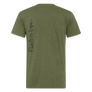 Fitted Cotton/Poly T-Shirt by Next Level - heather military green